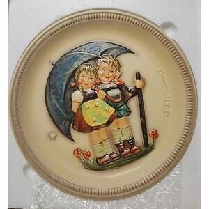 MJ Hummel STORMY WEATHER First Edition 1975 Anniversary Plate West Germany